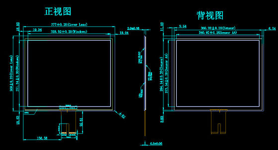 17インチ工業用容量タッチスクリーン