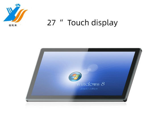 27インチ 工業用人間機械インターフェース用のUSBインターフェイス型容量タッチスクリーン