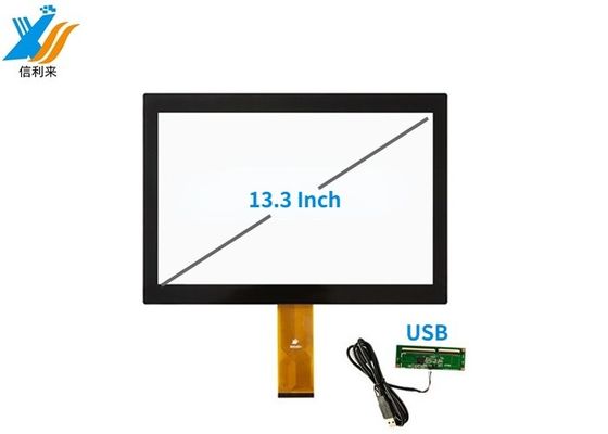 13.3' 工業用マルチタッチ画面 パネル USBとIICインターフェイス G+G構造